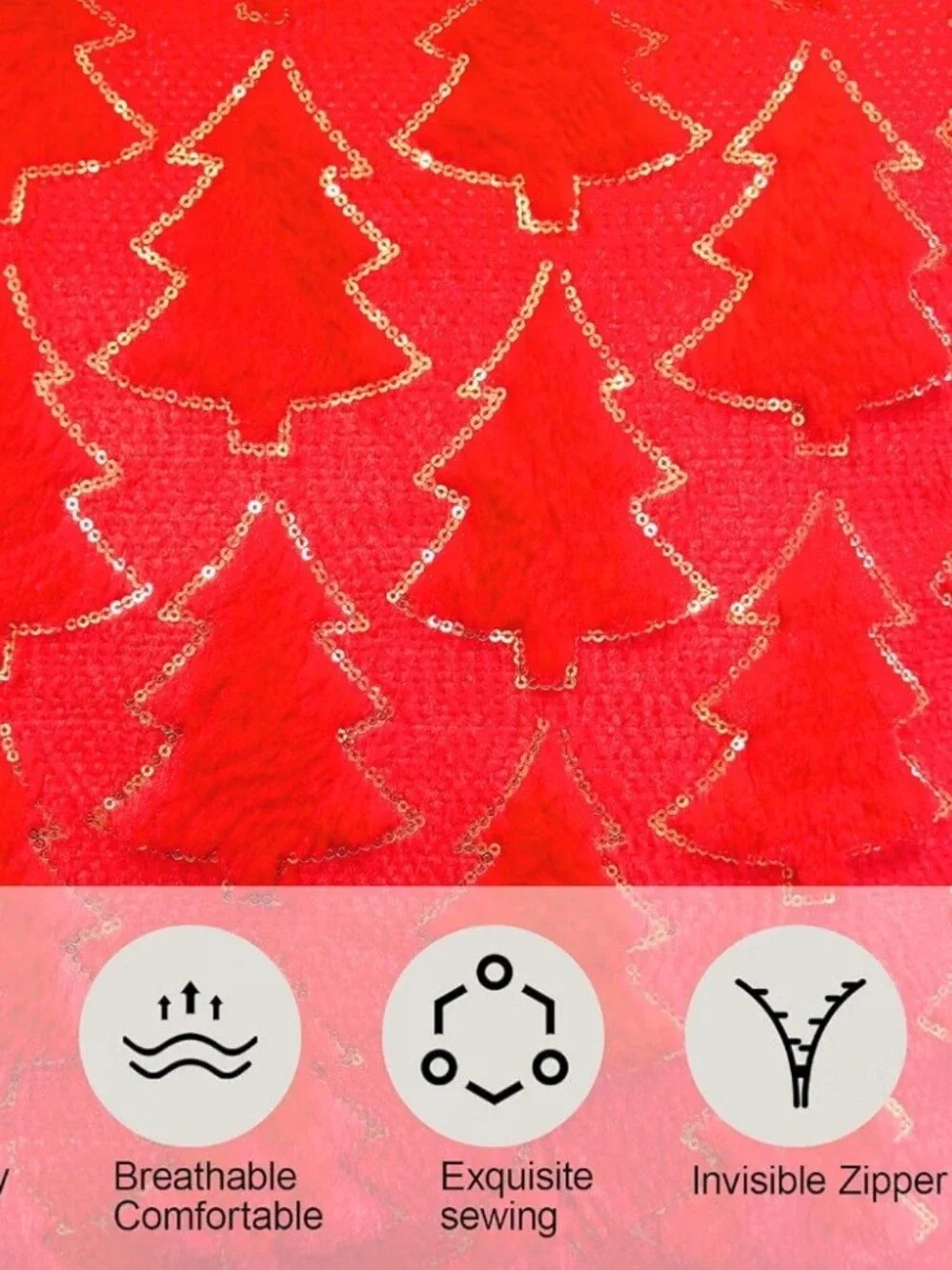 Red Christmas Tree Pattern Holiday Throw Pillows. Set of 2. NWT.